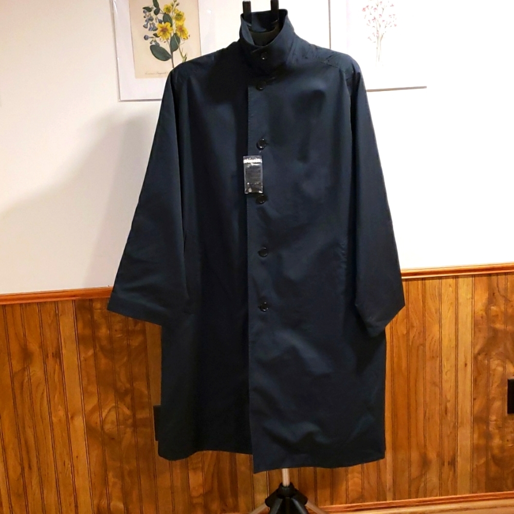 NWT women's dark navy trench coat.